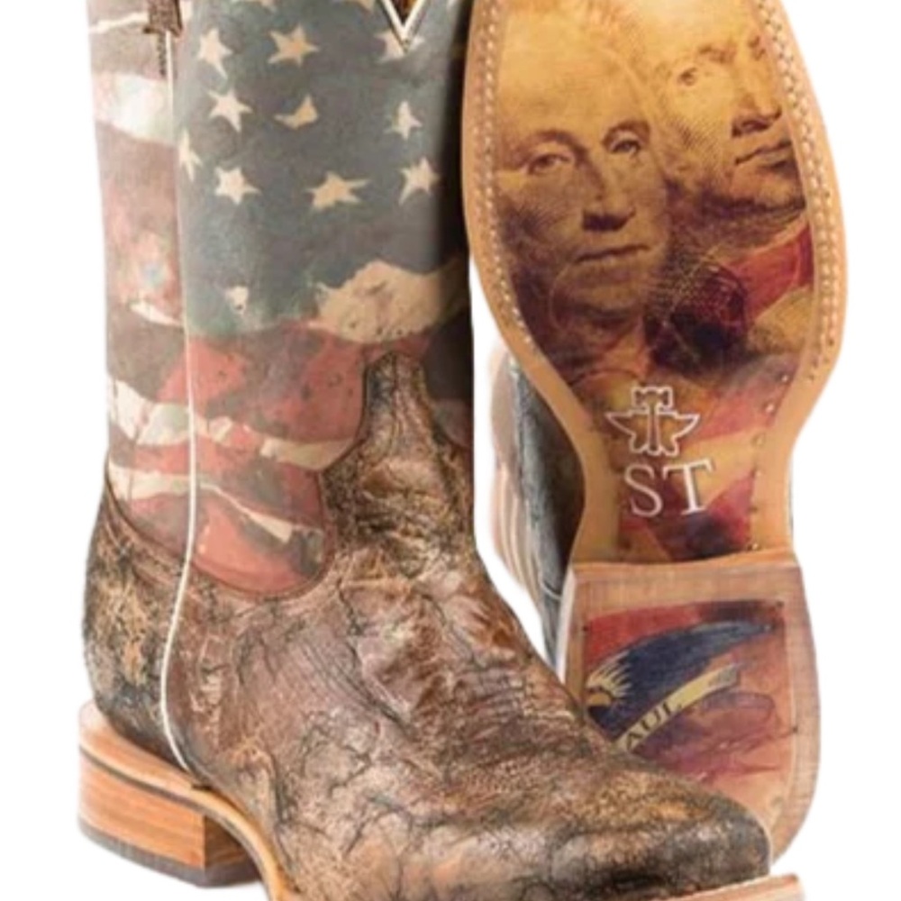 Tin Haul Mens Land of the Free Boots brand new never been worn 
Size 11D
